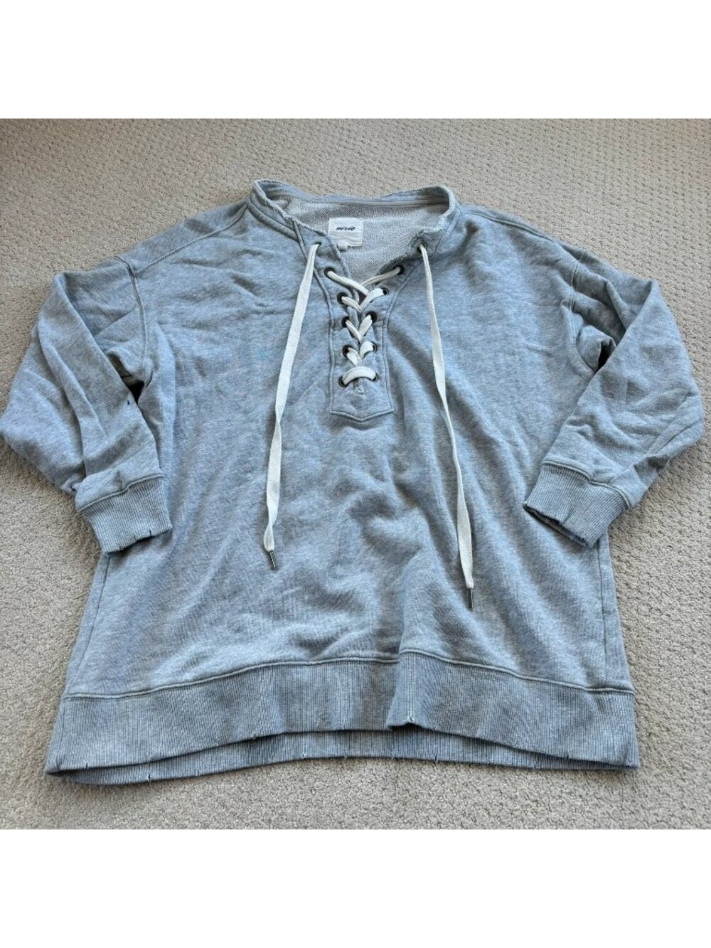 Aerie criss cross tie up front sweatshirt